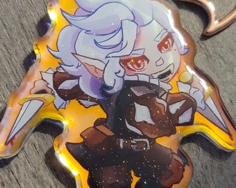 Baulders Gate 3 Astarion Acrylic Keychain! | BG3 | Vampire | Rogue | DnD | Video Games | Elf
