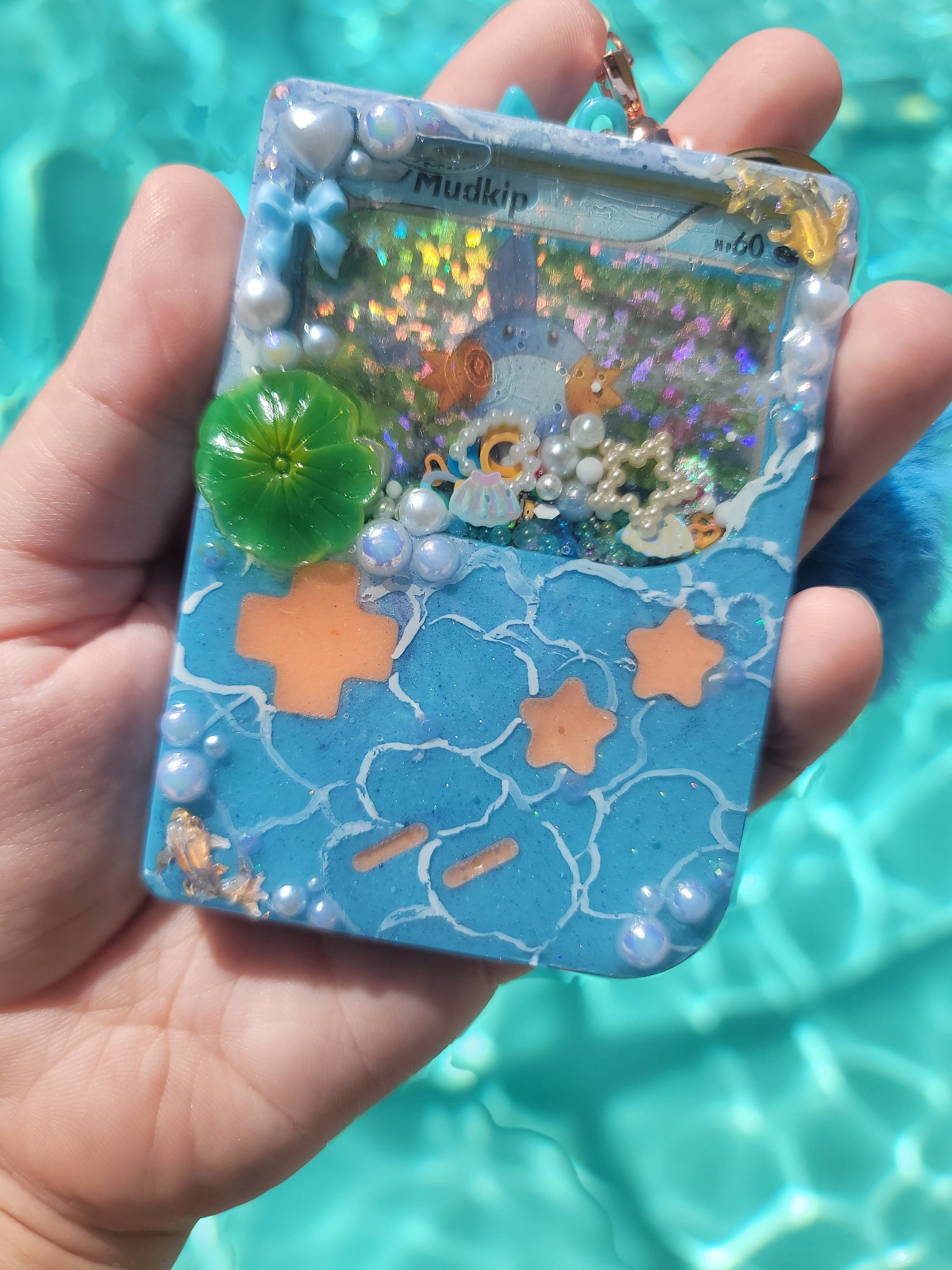 CUSTOM Comission for Pokemon Card: RESIN SHAKER Keychain! - Etsy