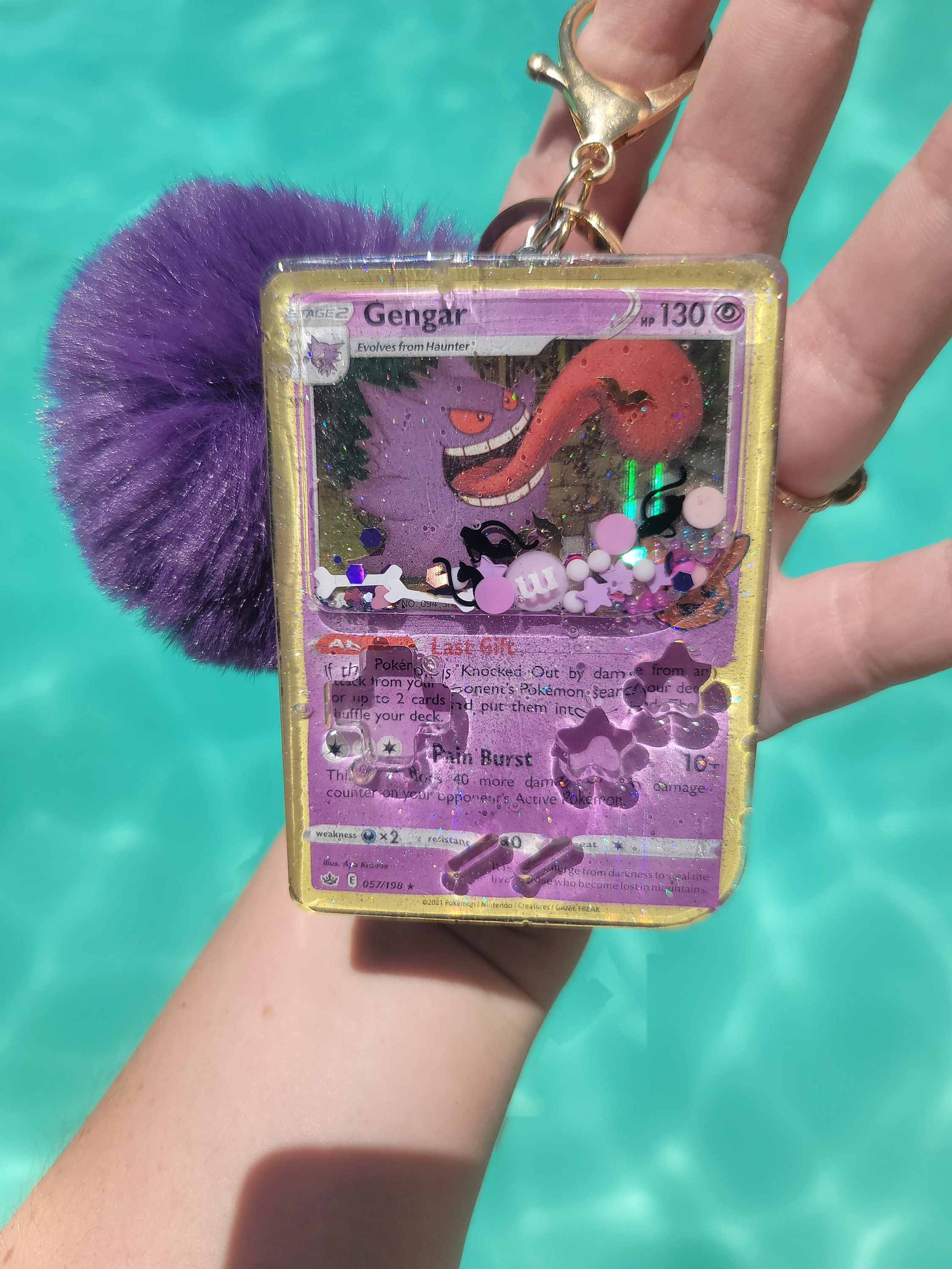 ポケモンカードのカスタムコミッション：レジンシェイカーキーホルダー