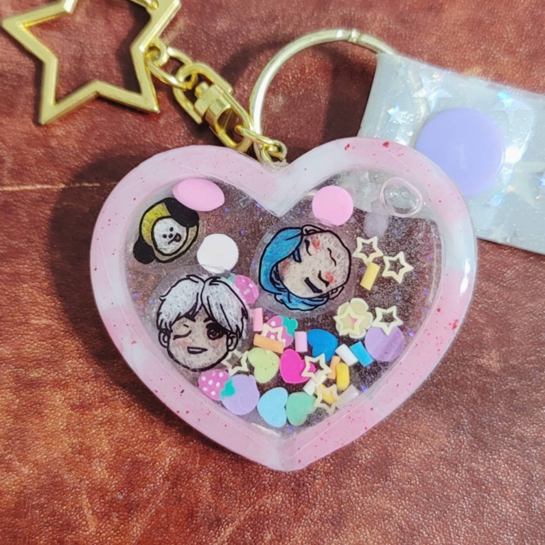 Custom Shaker Keychains Fully CUSTOM Resin Shaker Keychains! - Etsy