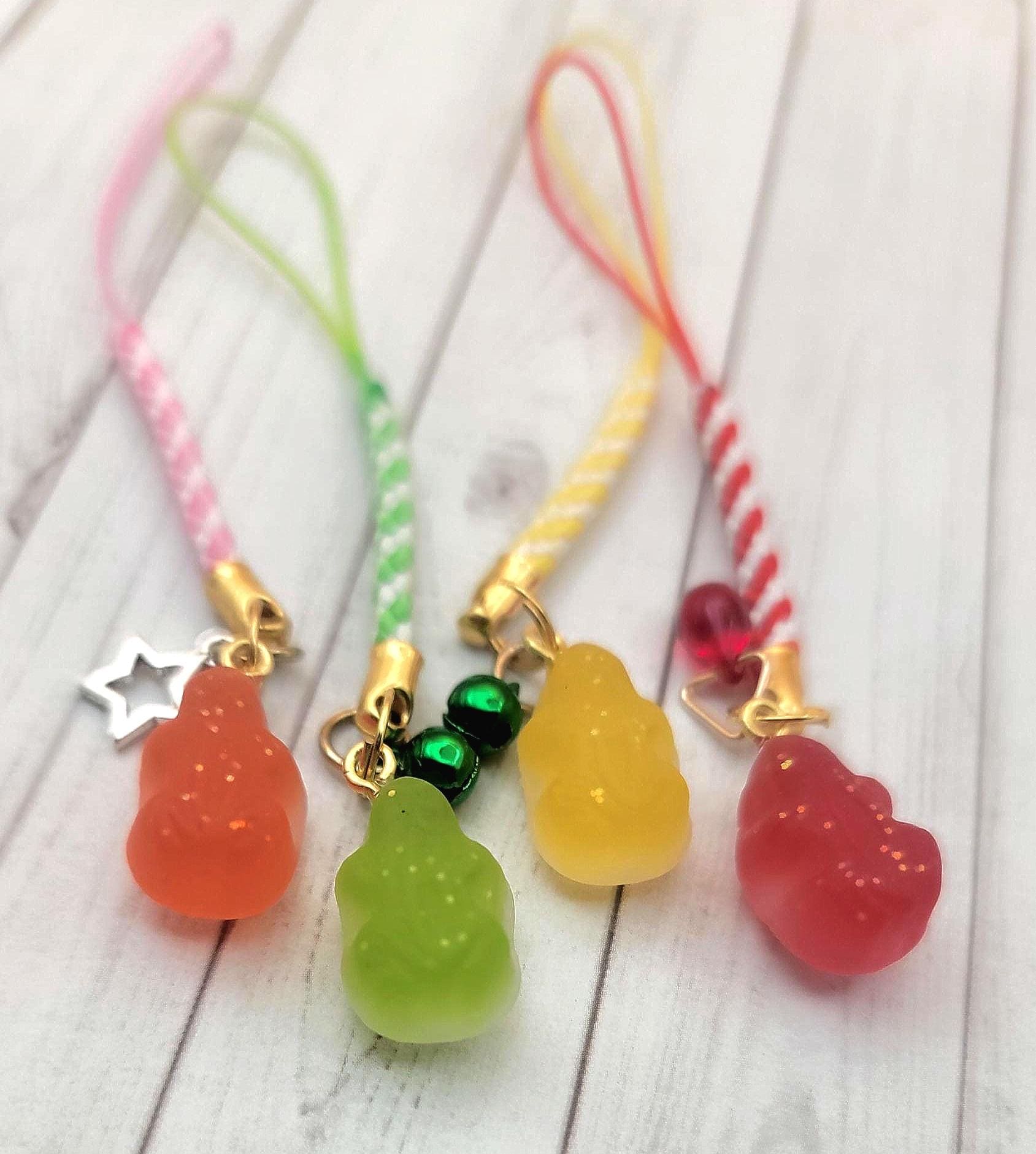 MINI Gummy Frog Phone Charm | Handmade | Resin | Candy Replica