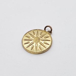 Macedonian Vergina Sun Pendant Necklace ~ Sterling Silver - 24K Gold