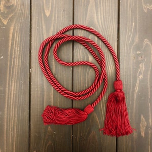 Braided Silk Tassel Rope Belt Nautical