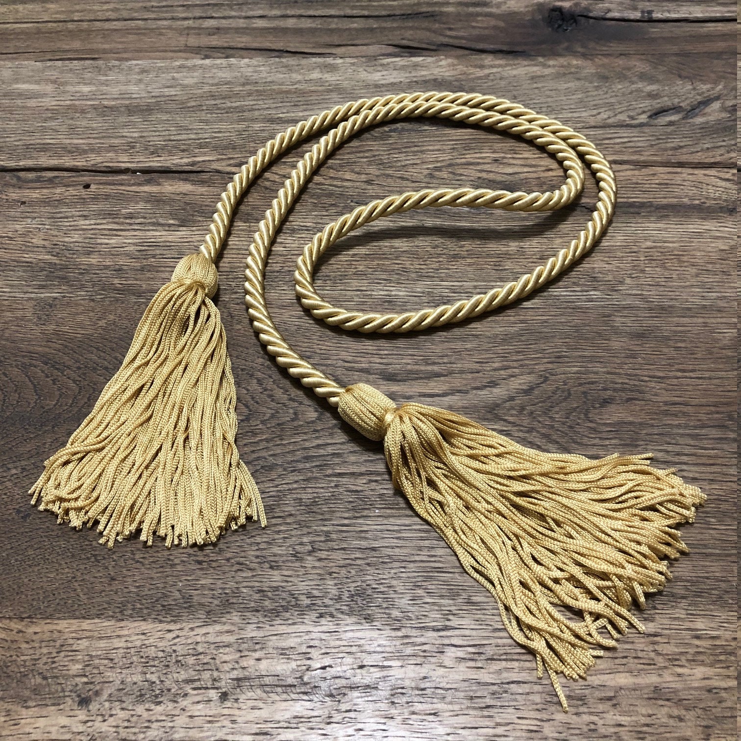 Braided Silk Tassel Rope Belt Nautical Etsy Canada