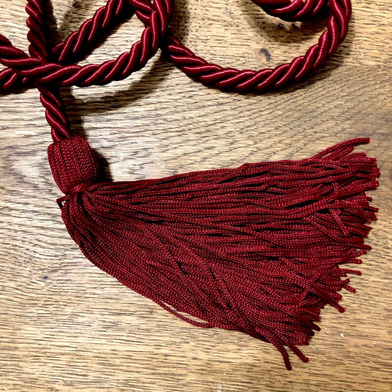 Braided Silk Tassel Rope Belt Nautical | Etsy