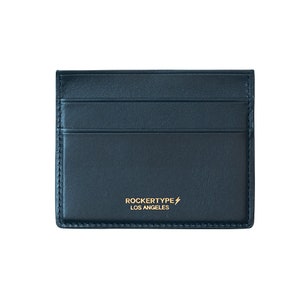 Portacarte di lusso ROCKERTYPE Pelle italiana Nero, Rosso, Marrone chiaro