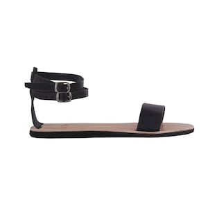 Handmade Greek Leather Sandals: &#39;Urania&#39; Ankle Strap, Vibram Sole
