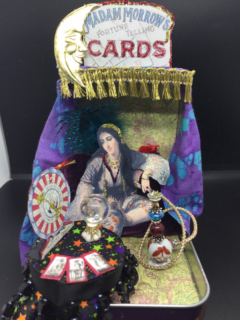 Gypsy Fortune Teller Madam Morrow Diorama Etsy
