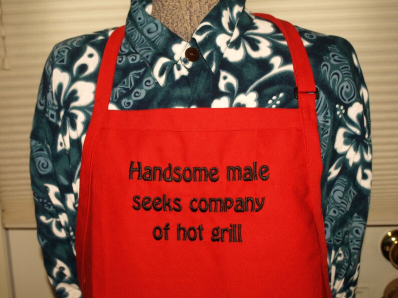 Men's BBQ apron, grilling apron,Fathers Day Gift for Men, Chef's apron 