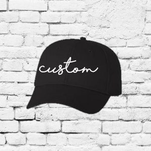 Custom Embroidery Snapback Hat Curved Brim Baseball Cap Your Text Personalized Hat Your Print