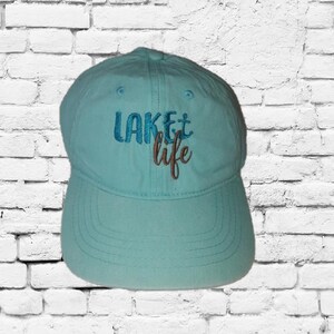 Lake Life Dad Hat #lakelife Print Embroidered Hat Embroidery Sun Protection Popular Headwear Beach Shade Military Style