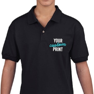 Custom Embroidery Youth Polo Shirt Jersey Knit Professional Business Tee Shirts Soft Sports