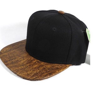 Youth Custom Embroidery Cork Hat Wood-grain Print Snapback Childs Size Baseball Cap Black Hat Toddler Personalized Lid