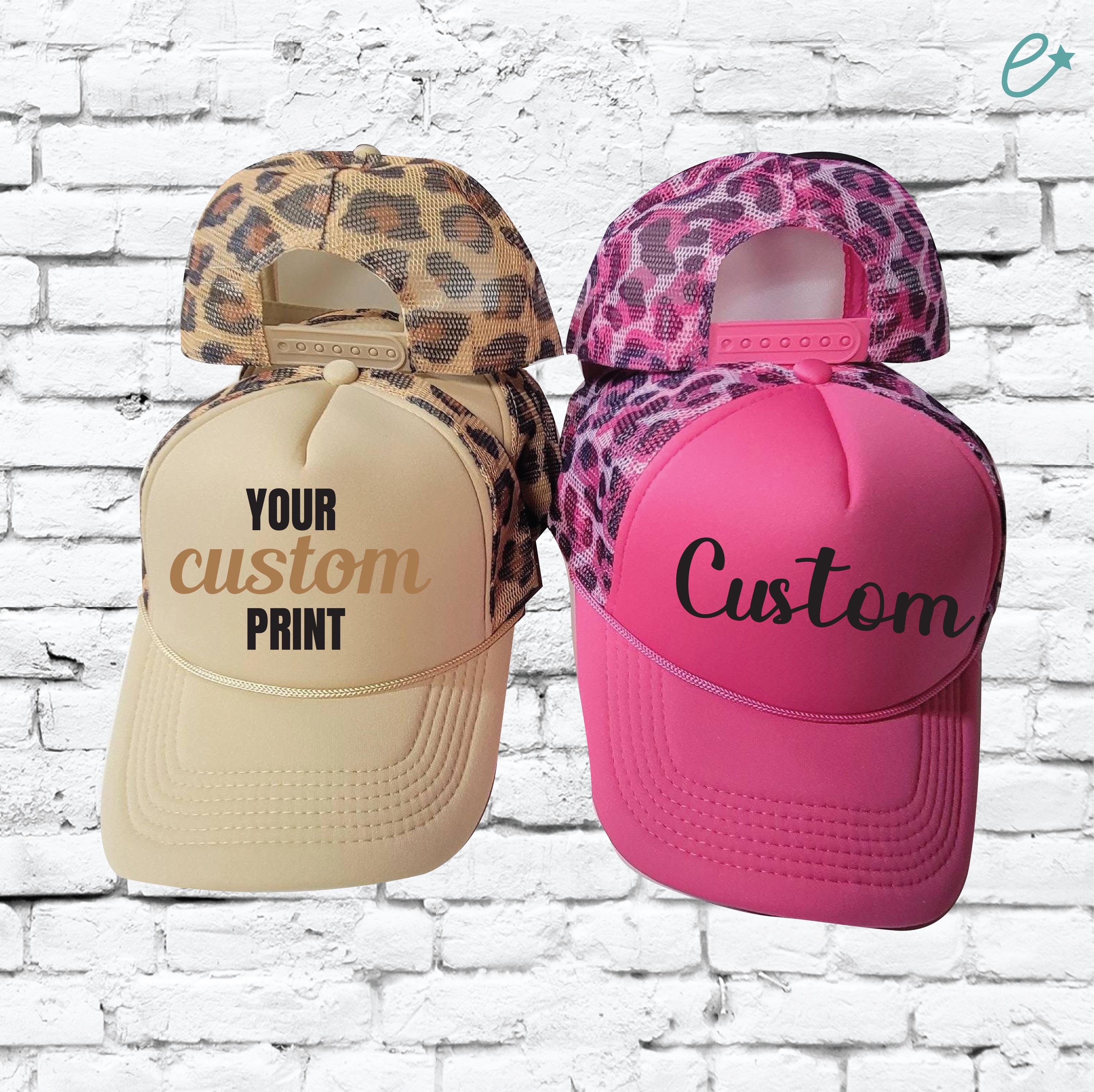 Pink Leopard Trucker Hat - Etsy
