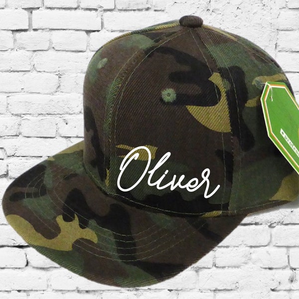 Gorra infantil con el nombre de tu bebé Gorra de camuflaje para bebé