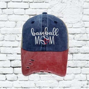 Baseball Mom Hat Embroidery Baseball Cap Trucker Hat