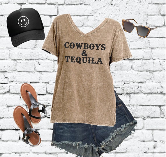 Cowboys & Tequila Aqua Tee Cowboys & Tequila Aqua Tee