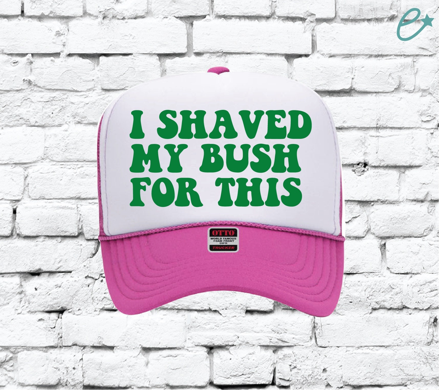 I SHAVED MY BUSH FOR THIS funny Camo Trucker Hat with Gold Text I Shaved My Bush for This - Etsy main image 2