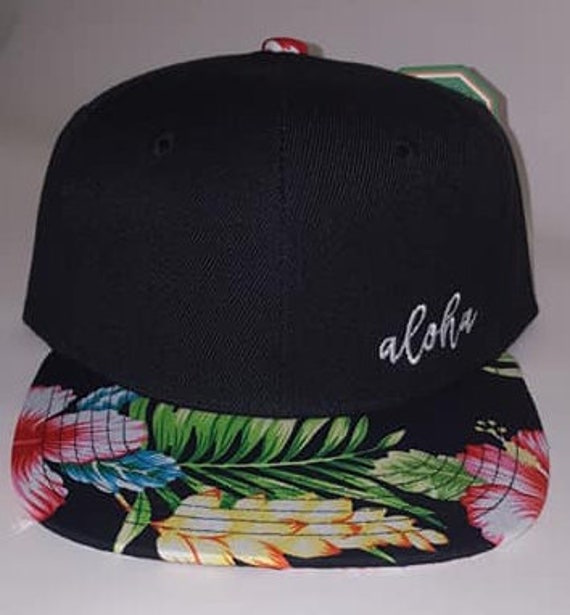 Aloha Hawaiian Snapback Floral Hat - Etsy display picture 3
