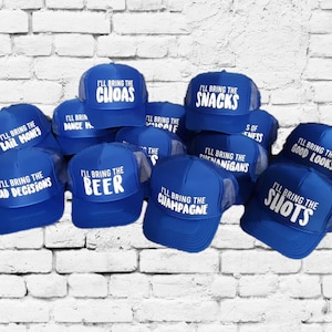 Traeré el alcohol y traeré las malas decisiones Gorras de camionero Gorras de amigos Gorras de malla con snapback