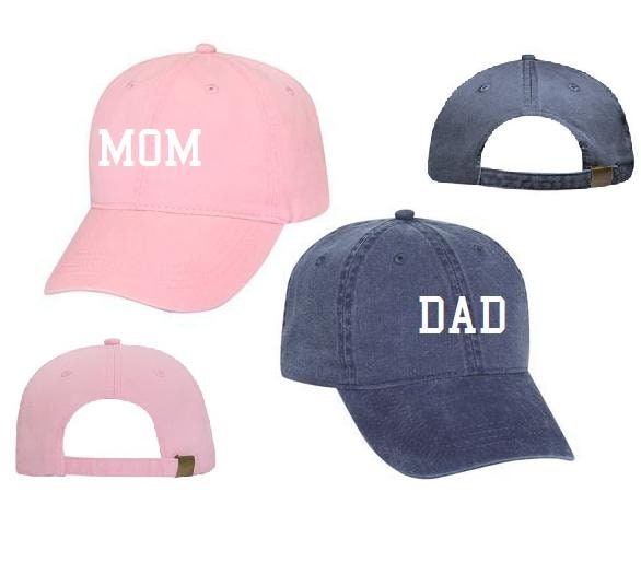 Mom and Dad Hats Embroidered Baby Pregnancy Announcement - Etsy