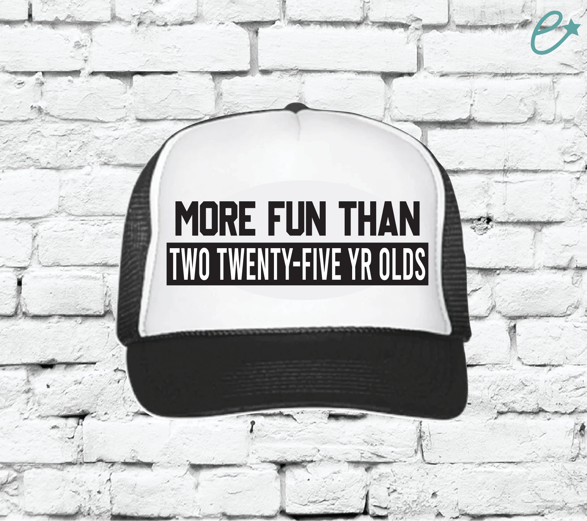 More Fun than two twenty-five year olds Trucker Hats Mesh Back Funny 50th Birthday Party
