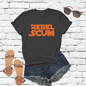 Rebel Scum Darkside T-Shirt Film Shirt Wars Grafik-T-Shirt Unisex Rundhals-T-Shirt Entspannter Einzelverkauf