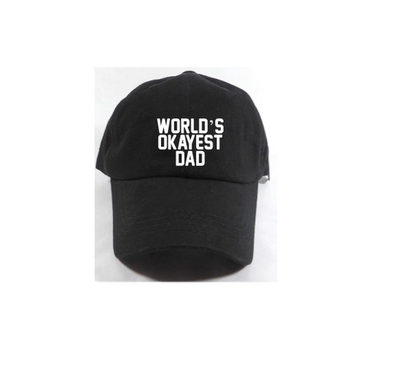 Buy World's Okayest Dad Unstructured Funny Dad Hat Worlds Best Dad