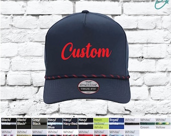 Gorra de béisbol con bordado personalizado Imperial The Wrightson Cap L5054, gorra de cuerda