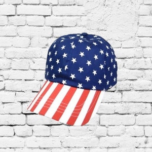 Custom American Flag Dad Hat Baseball Cap Embroidery Your Custom Print