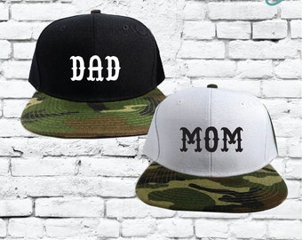 Mama und Papa Paare Hüte Camo Snapbacks schwarz und Camouflage Hüte paar Mützen Baby Ankündigung