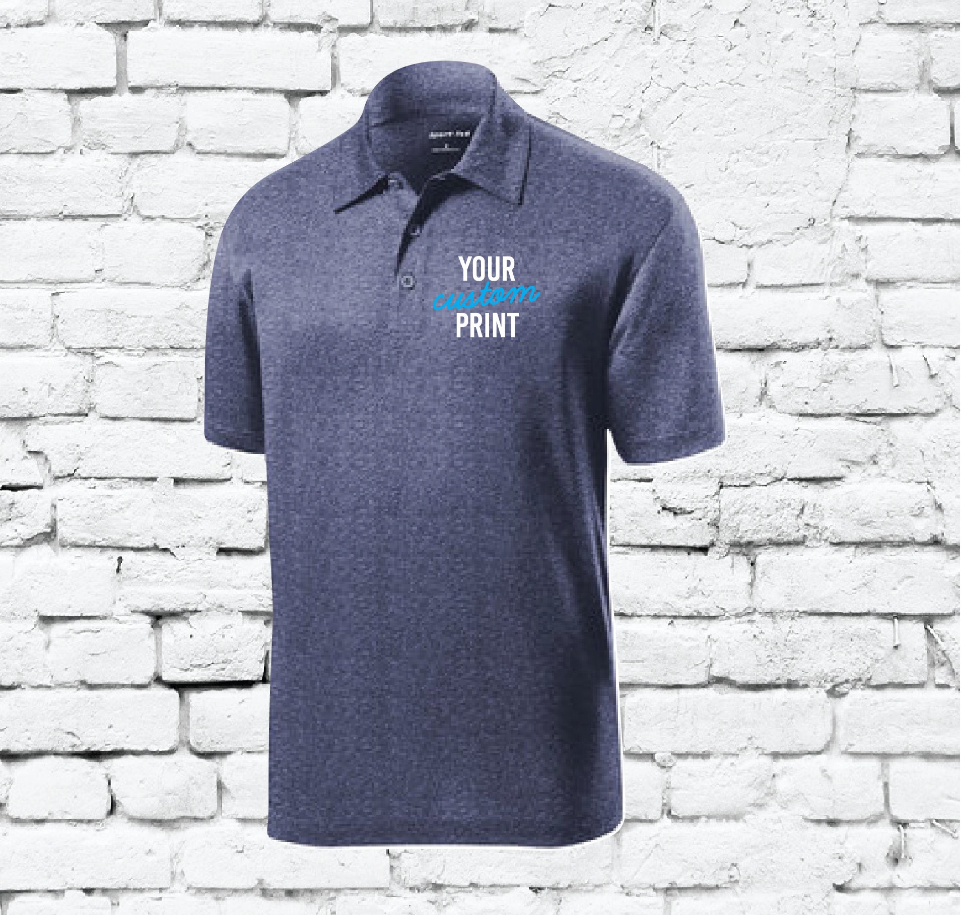 Custom Embroidery or Vinyl Polo Shirt Port Authority Sport