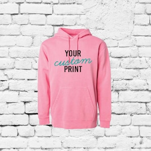 Custom Hoodie Pigment Dyed Soft Hooded Sweatshirt Long Sleeve Kangaroo Jacket Unisex Sponge Fleece Pullover Hoodie PRM4500