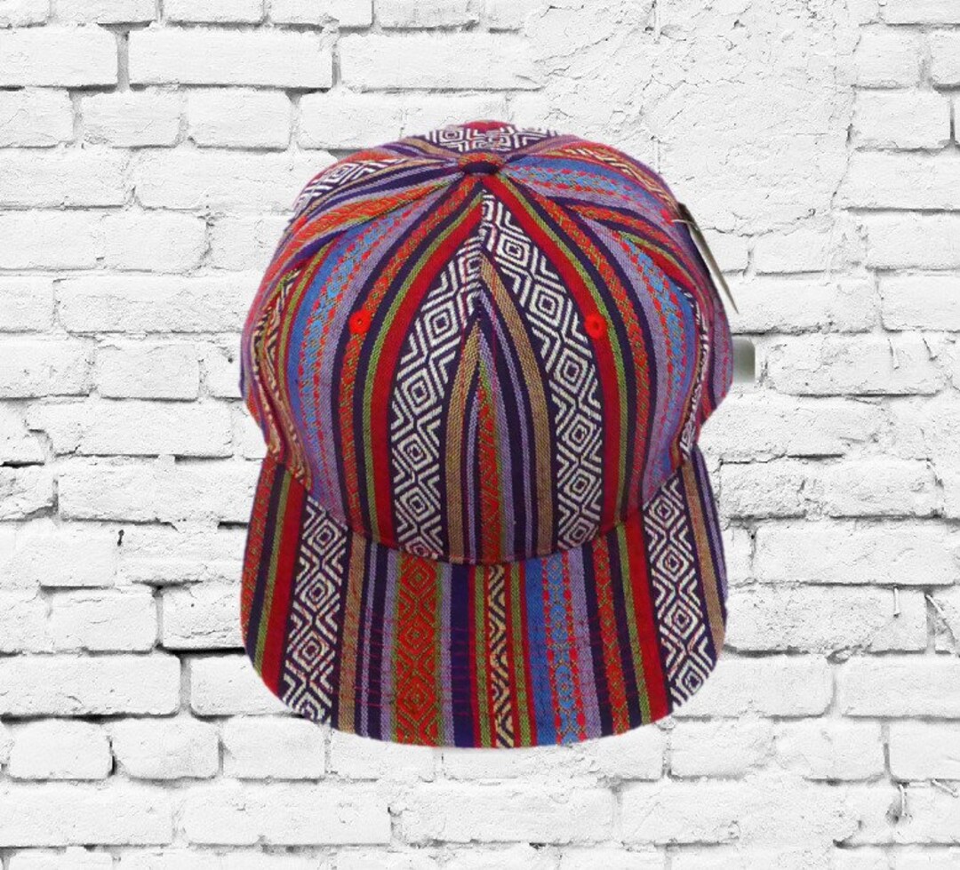 Custom Embroidery Aztec Snapback Hat Multi Color Two-tone Zig Zag Hat ...