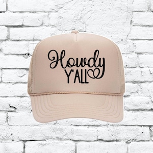 Howdy Y'all Trucker Hat Country Southern Twang Trucker Hat
