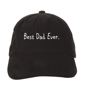 Best Dad Ever Unstructured Dad Hat Worlds Best Dad Hat Light Pink Navy and White or Your Color Choice Gift for Him