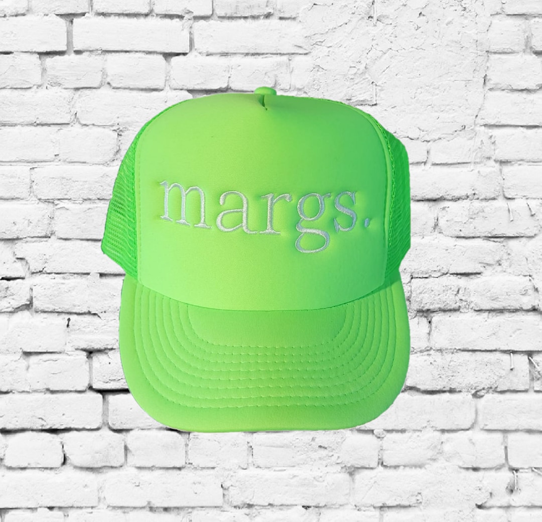 Margs Margarita Embroidery Trucker Hats With Mesh Back 