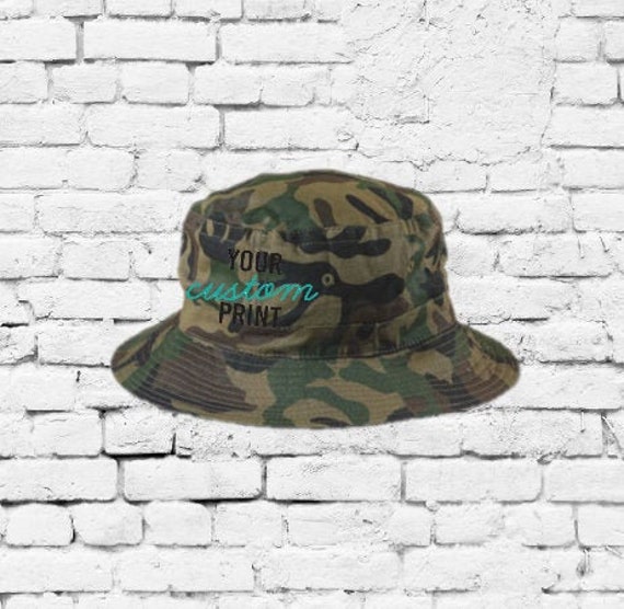 Canvas Bucket Hat with Embroidered Logo, SPF 15 Sun Protection Promotional Bucket Hats - Custom Buckets Hats with Logo  main image 4