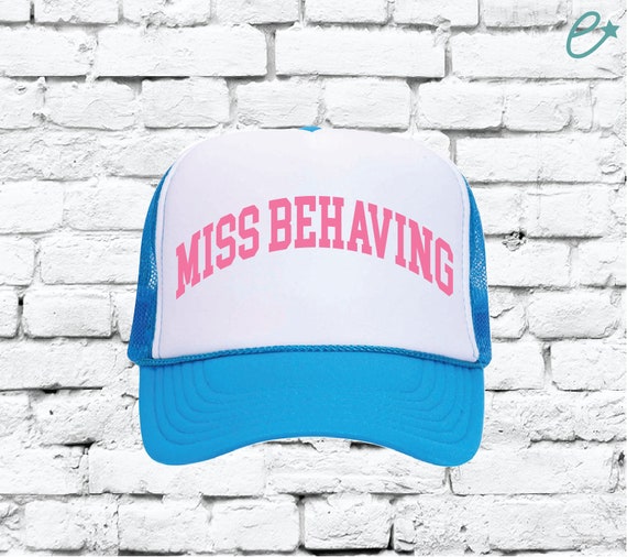 Miss Behaving Custom Funny Trucker Hat Snapback - Etsy display picture 3