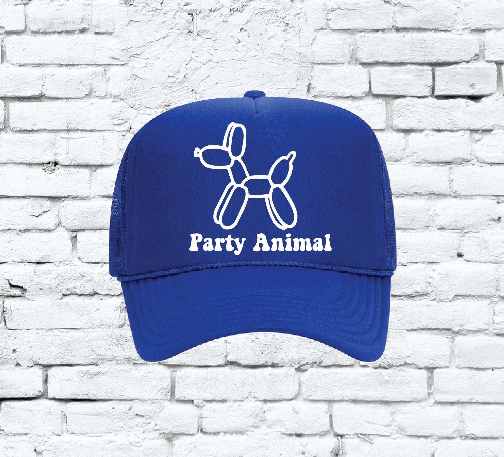 Party Animal Custom Trucker Hat Balloon Artist Snapback