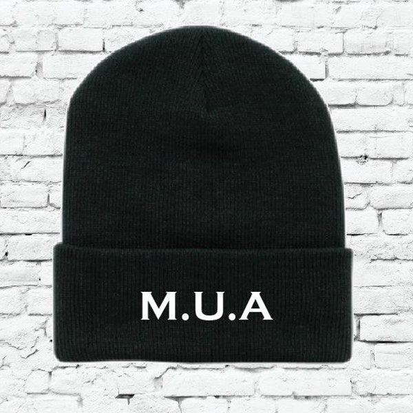 M.U.A Make Up Artist Beanie Your Color Choice Womens Girl