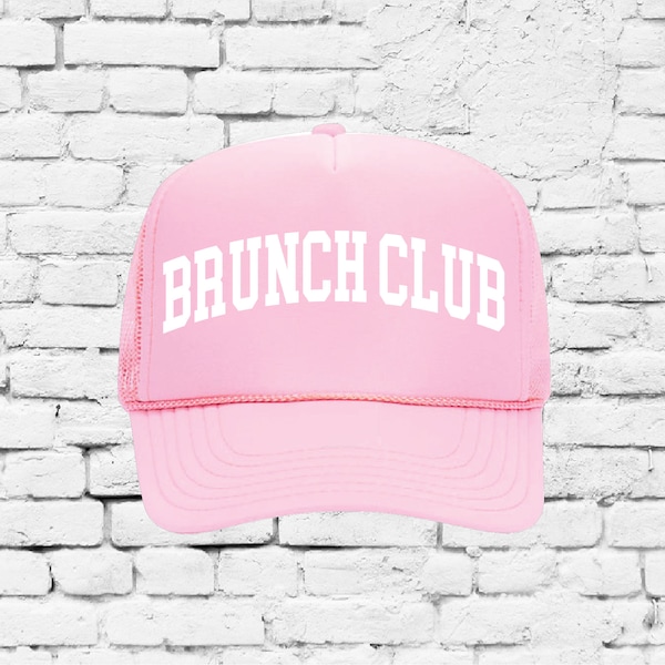 Brunch Club Trucker Hat Custom Mesh Back Hat Snapback