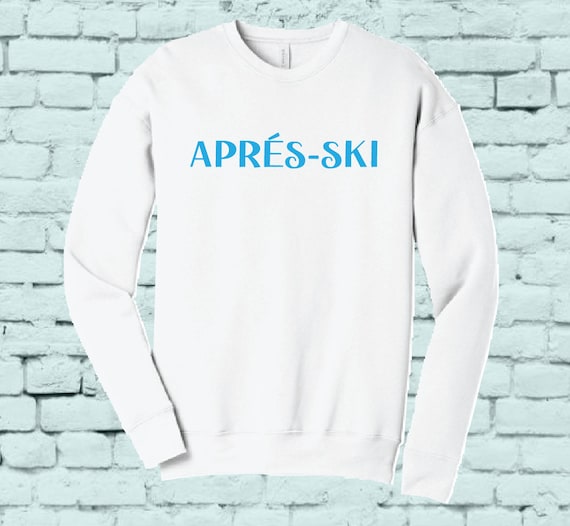Après-ski-sweater, custom ski-vakantietrui, wintersneeuw ronde