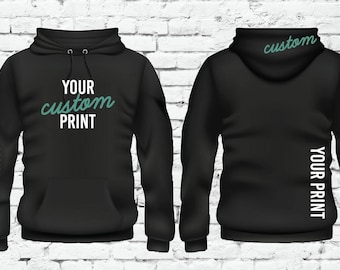 Custom Hoodie Custom Hooded Sweatshirt Heavy Blend Long Sleeve Kangaroo Jacket