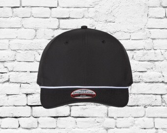 ロンパ、ハット Custom Embroidery Rope Hat 6 Panel Mid Profile Imperial