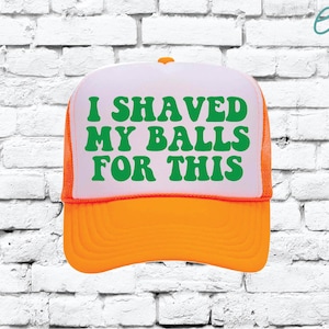 I shaved my balls for this Trucker Hats Funny Mesh Back Pool Party Hats