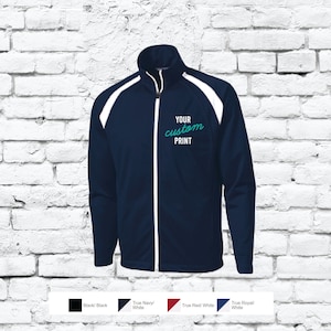 Custom Tricot Track Jacket Full Zipper JST90 Sport-Tek
