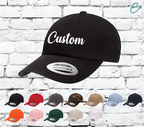 Yupoong Classic Dad Hat Cotton Twill Dad's Cap Custom Embroidery Your Custom Print Low Profile Unstructured Hat 6245
