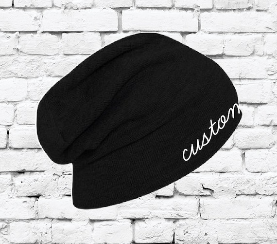 Custom Embroidery Slouch Beanie 