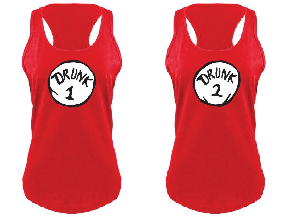 drunk 1 and drunk 2 shirts